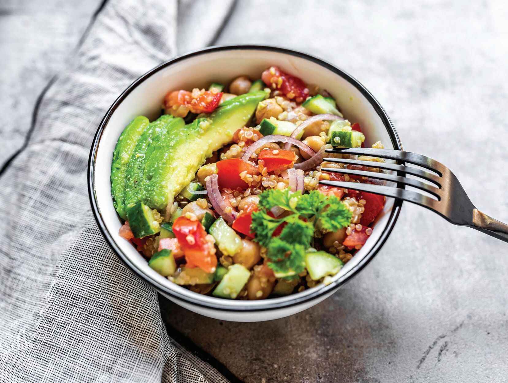 QUINOA SALAD WITH
